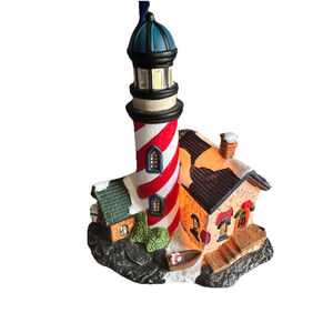 Victorian Village Collectibles Vintage Lighthouse Christmas House 1999